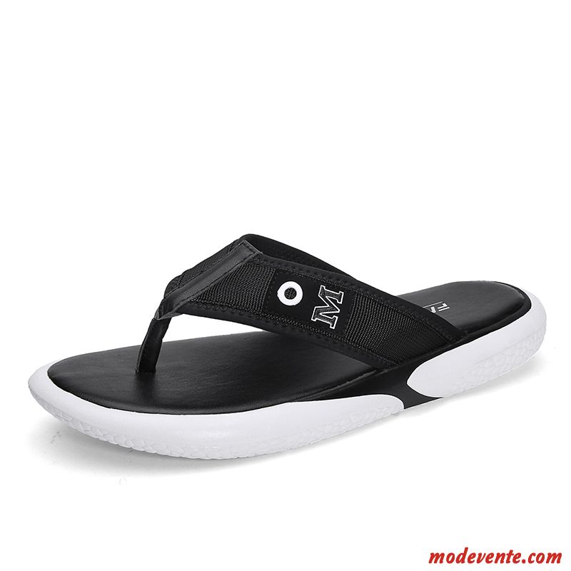 Tongs Homme Outwear Mode Tendance Plage Personnalité Été Noir