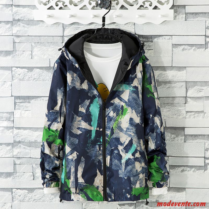Veste Homme Étudiant Printemps Sport Manteau Beau Tendance