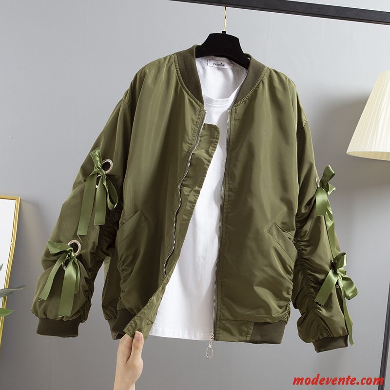 Vestes Femme Tendance Grande Taille Baggy L'automne Manteau Printemps Vert