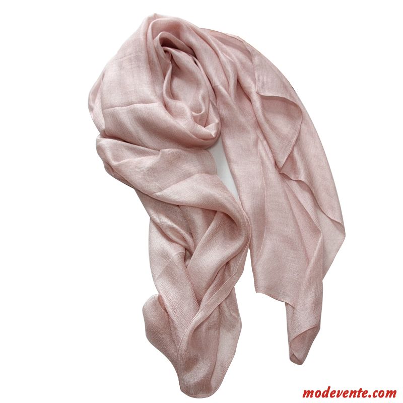 Écharpe Femme Décoration Simulation Gros Châle Ombre Voyage Pure Rose