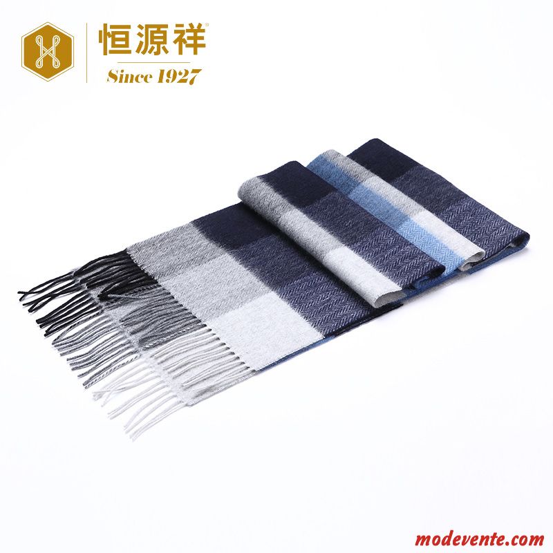 Écharpe Homme Collier Treillis Classique L'automne Entreprise Pure Clair