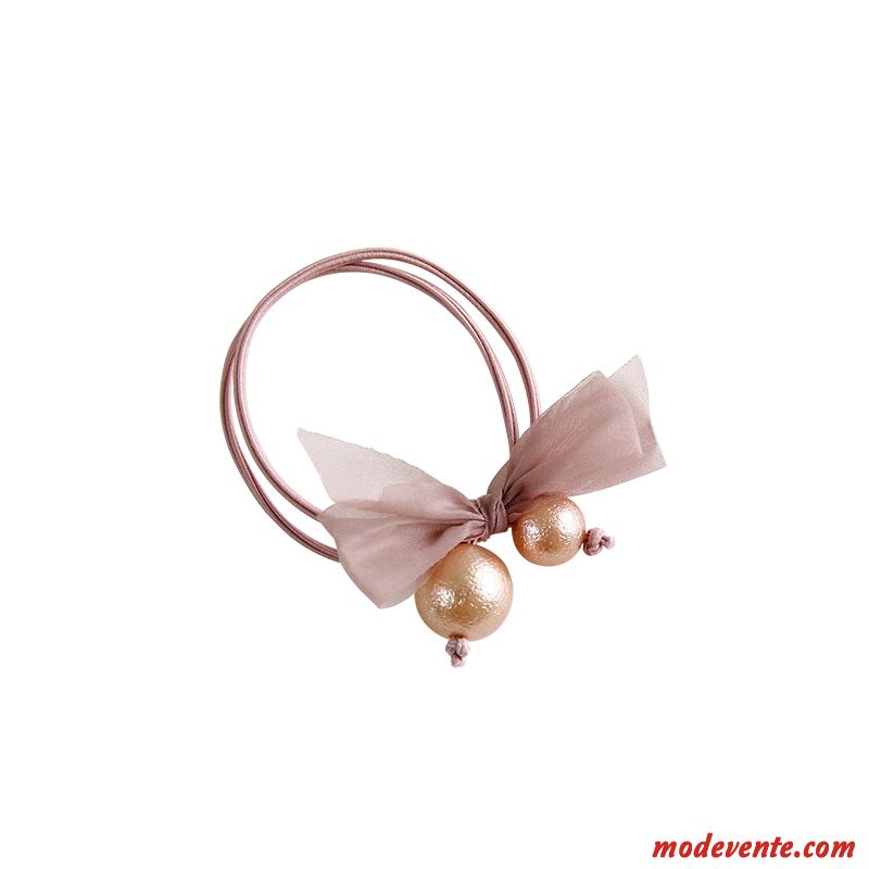 Épingle À Cheveux Femme Arc Accessoires Doux Fleur Corde Tête Dentelle Rose