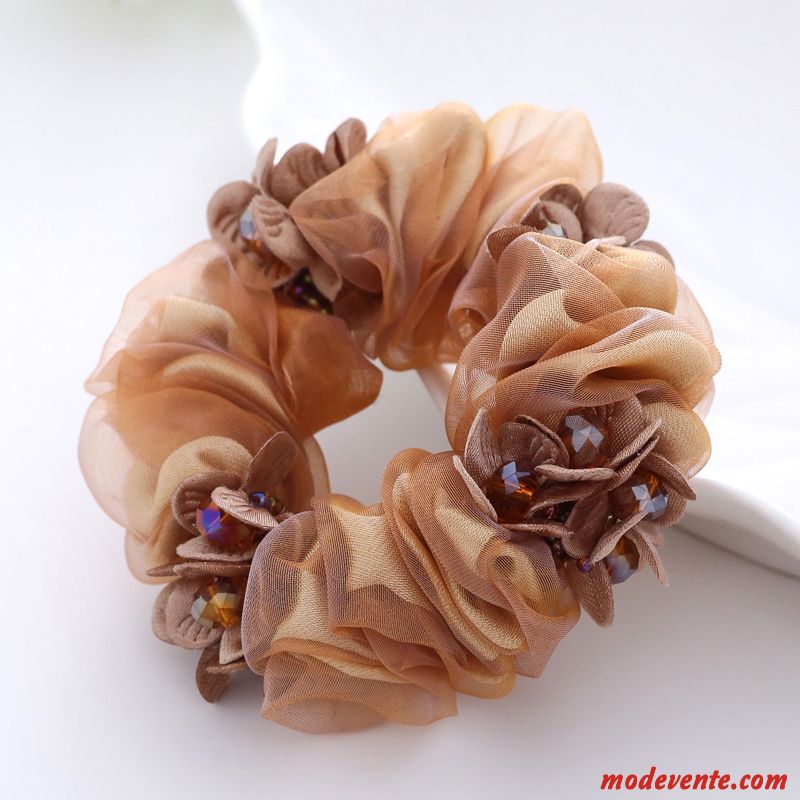 Épingle À Cheveux Femme Corde Tête Frange Couvre-chefs Bandeau Fleur Élastique