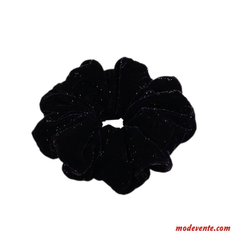 Épingle À Cheveux Femme Couvre-chefs Soie Fleur Velours Ornements De Cheveux Carrière Noir