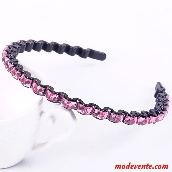 Épingle À Cheveux Femme Paillettes Antidérapant Bandes Cheveux Plastique Ornements De Cheveux Côté Fin Noir