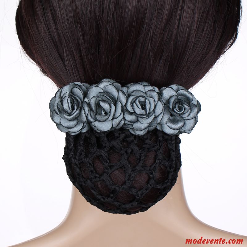 Épingle À Cheveux Femme Poche Nette Carrière Infirmière Cheveux En Plaques Fleurs Couvre-chefs Rose Bleu Argent Gris