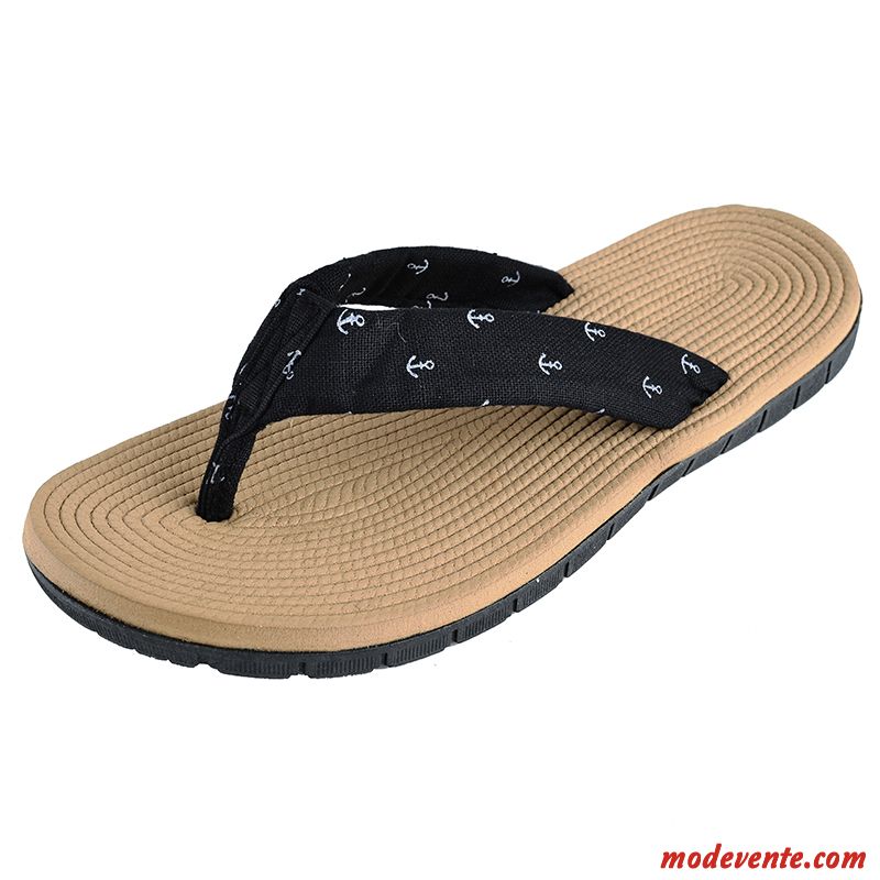 Étudiant Chaussons Loisir Plage Antidérapant Tendance Rosybrown Tongs Homme Pas Cher