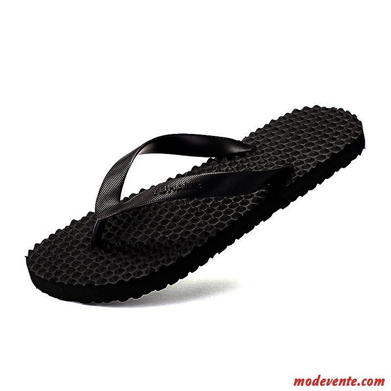 Été Loisir Durable Tongs Homme Plage Chaussons Brun